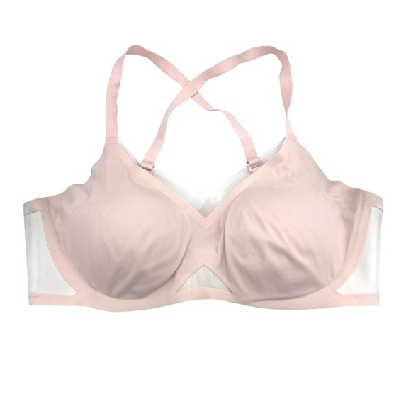 Honeylove Other - HoneyLove Sculpting Crisscross Bra Light Pink Wirefree Comfort Support Size L